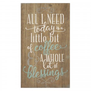Stratton Home Decor Coffee and Blessings Wall Art   555712414
